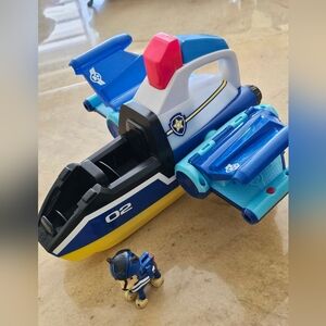 Nickelodeon Paw Patrol‎ Spiral Rescue Jet - Jet to the Rescue with Chase figure